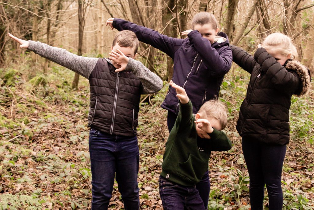 Kids having fun during a Athlone Photography shoot