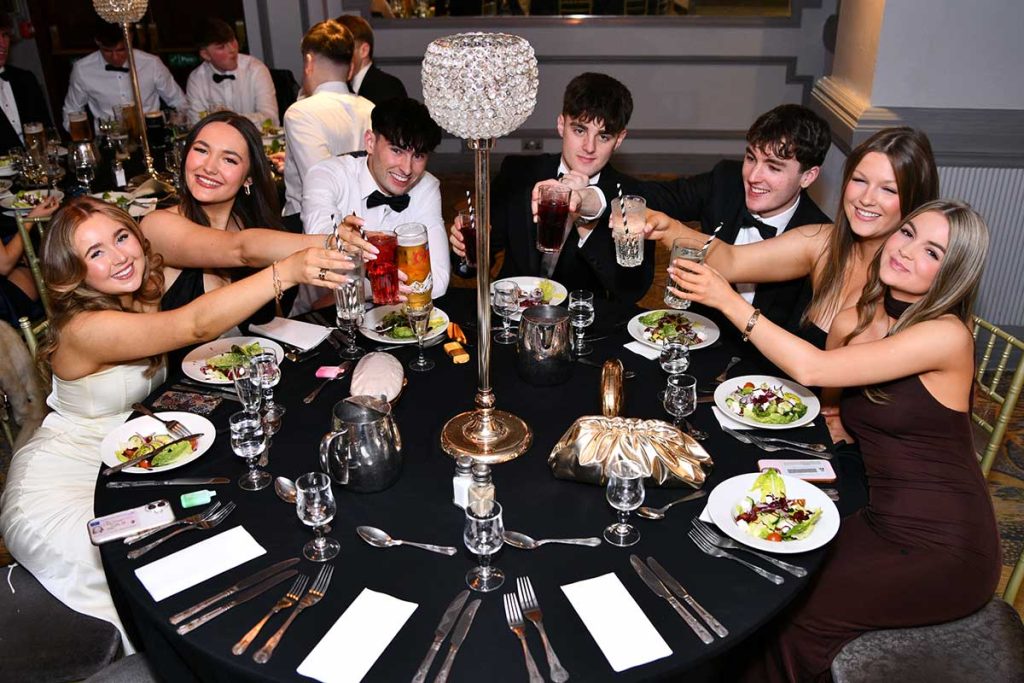 College Ball Committee at the top table