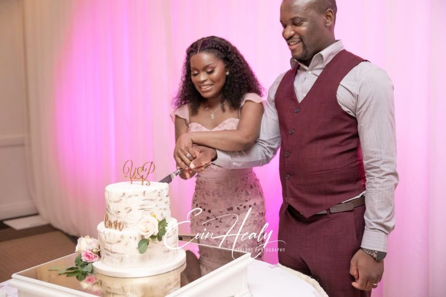 Wedding photograph, Pamela & Uwakmfon Wedding at Raheen Woods Hotel Galway