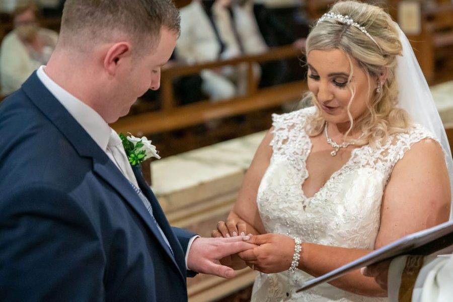 Wedding photograph, Nuala and Collin Athlone Wedding