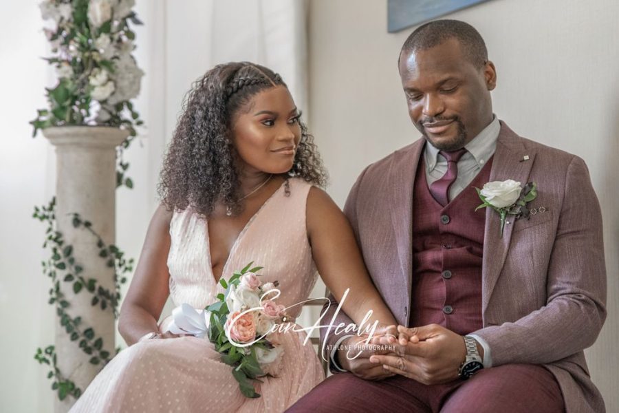 Wedding photograph, Pamela & Uwakmfon Wedding at Raheen Woods Hotel Galway