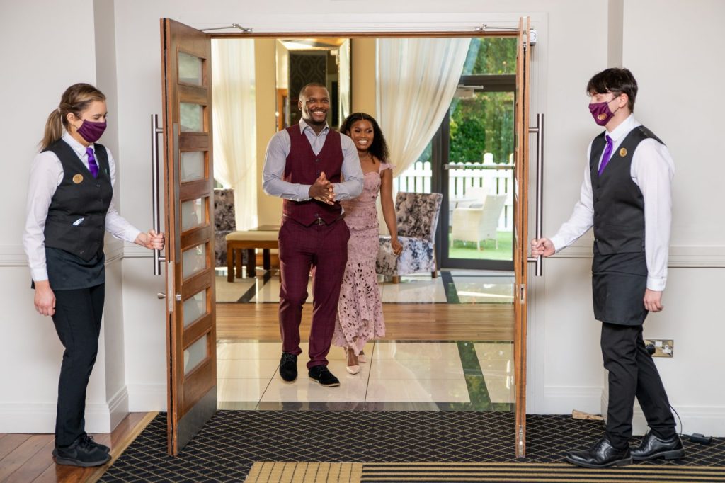 Bride and Groom Grand Entrance Photograph