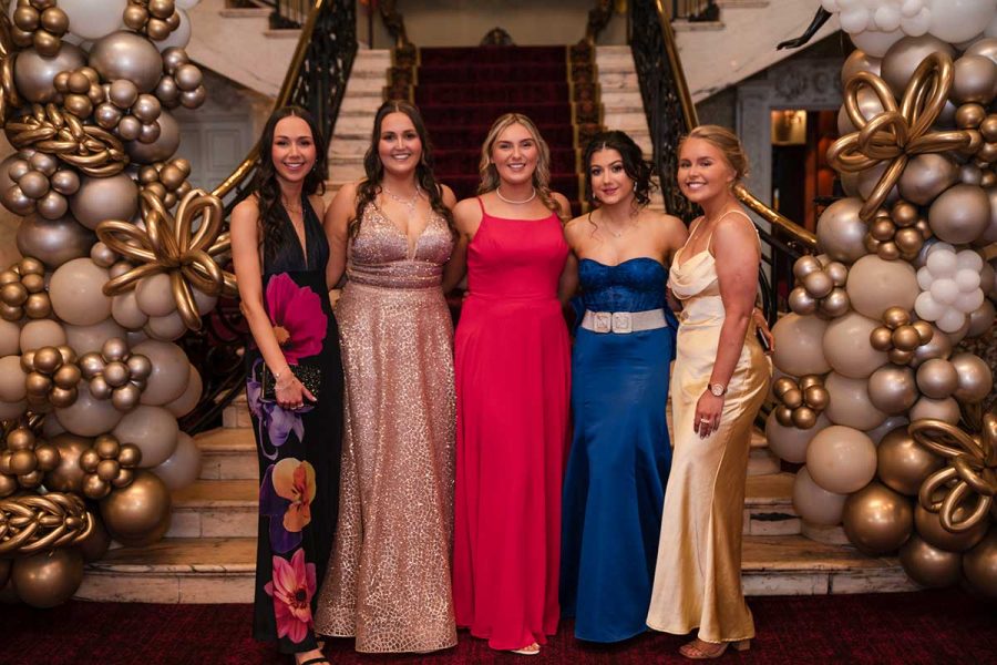 Guests at a graduation ball