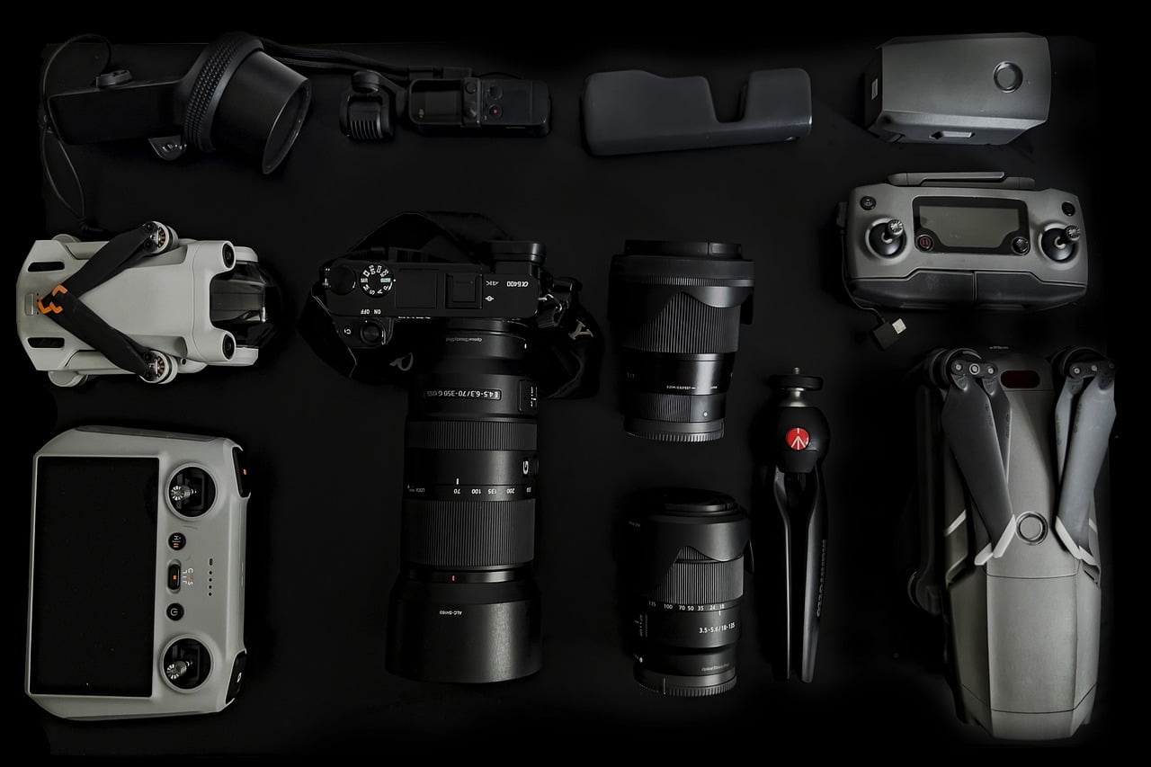 Preparing camera gear before a wedding shoot