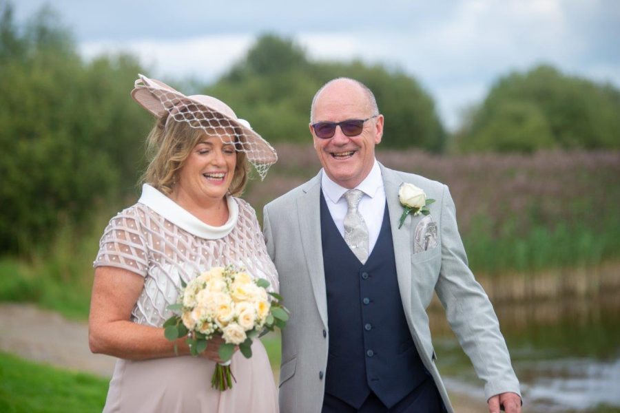 Wedding couple at the Hodson Bay Hotel