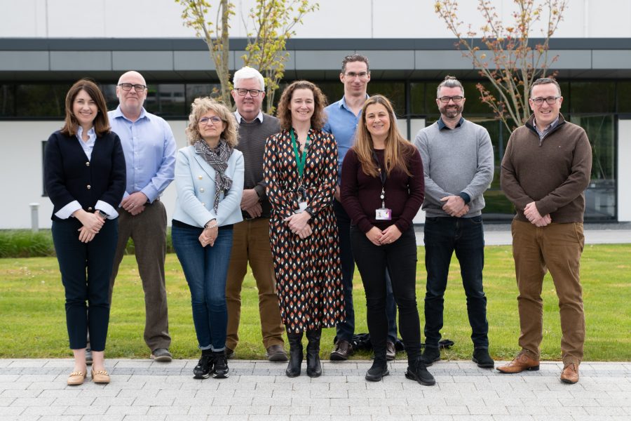 Team photograph taken outdoors