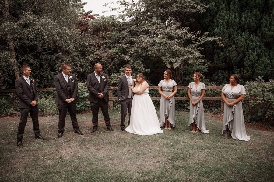 A quiet moment on the wedding day